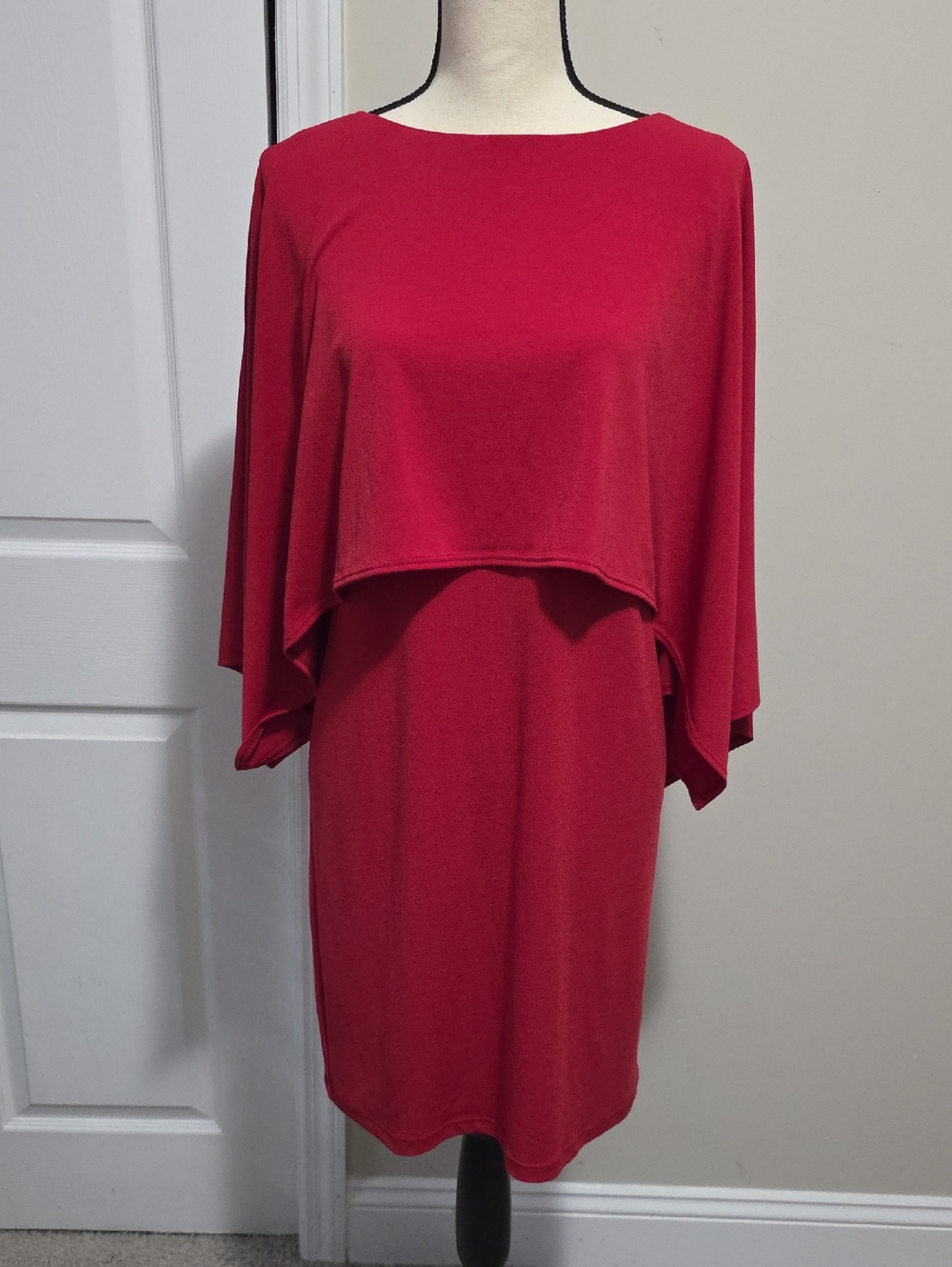 Chico's Convertible 3 in 1 Cape Dress Renaissance Red Chico's 0, Small 4